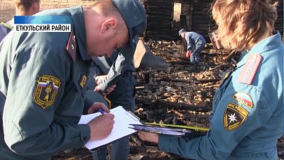 Ребенок и две женщины сгорели в частном доме