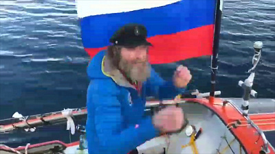 Эксклюзивные кадры завершения кругосветки Федора Конюхова 