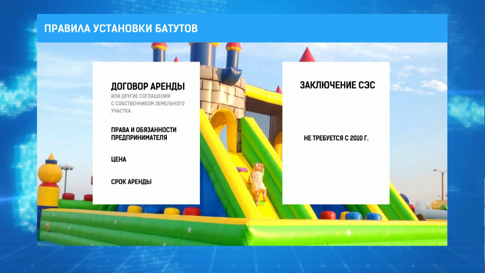 Правила установки батутов