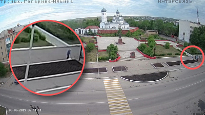 Похищение цветов с городской клумбы запечатлели камеры видеонаблюдения