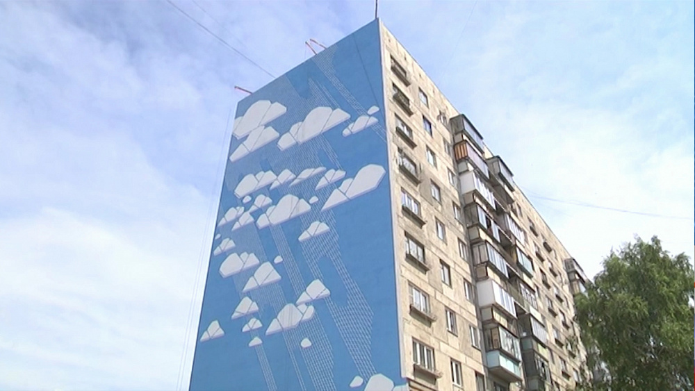 Работы по созданию граффити на фасадах завершены