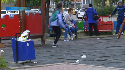 Центр города утопает в мусоре