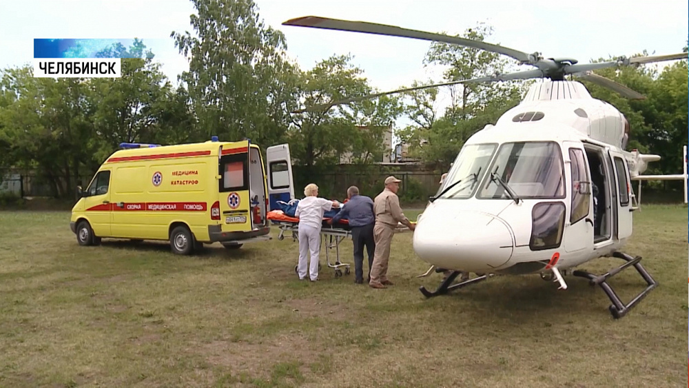 Пострадавшего в аварии на М-5 доставили в Челябинск 