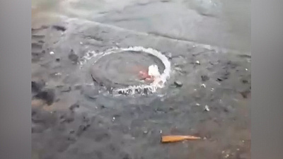 В Ленинском районе Челябинска появился новый «фонтан» 