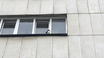 Челябинские МЧСники спасают котёнка. Видео