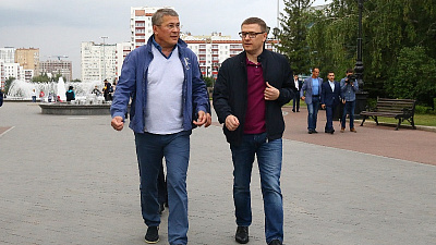 Совместные проекты в культуре, экономике, туризме. Алексей Текслер неофициально посетил Уфу