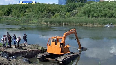 Из реки Миасс извлекли уже более пяти тысяч тонн мусора