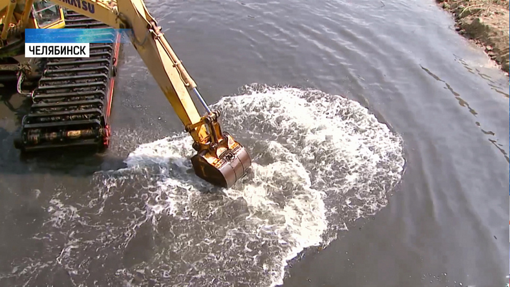 Реку Миасс очищают с опережением графика