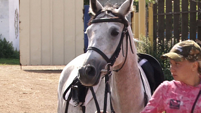 Конному клубу в Копейске подарили райд-пони