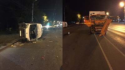 13 человек пострадали при столкновении КАМАЗа и микроавтобуса «Пежо» в Челябинске