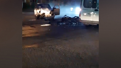 Мотоциклист столкнулся с легковым авто в Магнитогорске