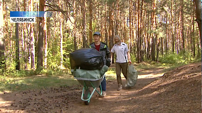 Челябинские волонтеры «почистили» городской бор