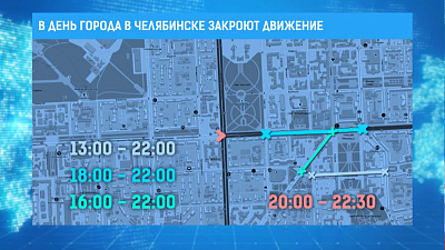 В День города в Челябинске закроют движение