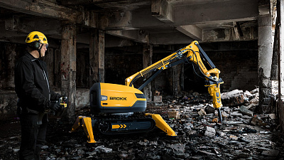 Роботы-манипуляторы Brokk для безопасного демонтажа