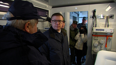 Алексей Текслер посетил заключительную часть учений «Атом-2019» 