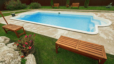 Какой цвет можно выбрать для уличного бассейна?