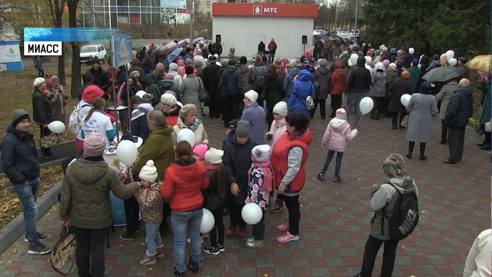 В Миассе прошло торжественное открытие сквера