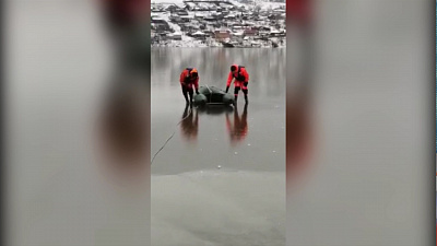 Усть-Катавские спасатели вызволили утку изо льда
