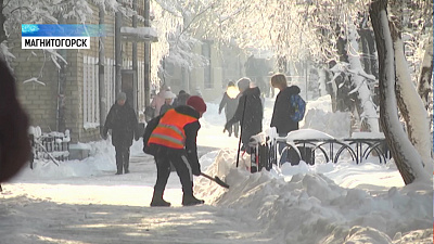 Юг Челябинской области завалило снегом