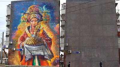 Битва за красоту: художники пытаются восстановить граффити из-под серой краски