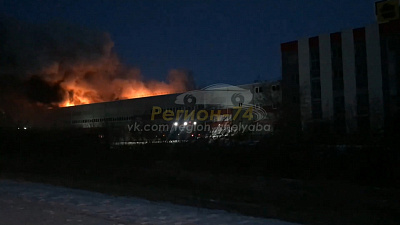 Крупный пожар на Бродокалмакском тракте