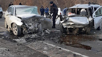 Лобовое столкновение в Нагайбакском районе: 4 человека погибли