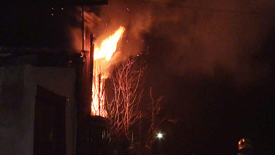 Пожар в Златоусте: частный дом выгорел изнутри