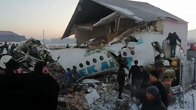 В Казахстане упал пассажирский лайнер