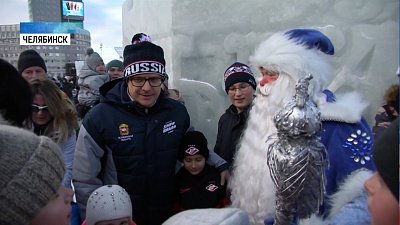 Алексей Текслер посетил ледовые городки области