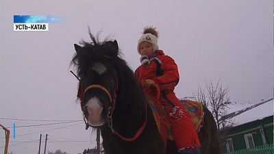 Житель Усть-Катава подарил внукам пони