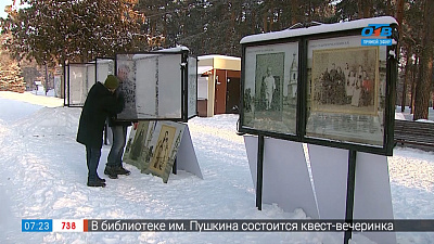 Монтаж выставки «Лица старого Челябинска»