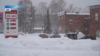 Челябинскую область накрыло снегом