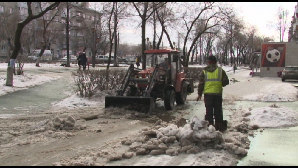 Весна встречает мокрым снегом
