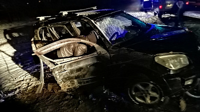 Лада «Гранта» и Тойота «РАВ 4» столкнулись возле Касаргов