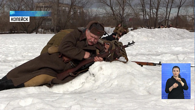 Копейчанам показали реконструкцию битвы