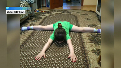 Челябинские спортсмены тренируются дома