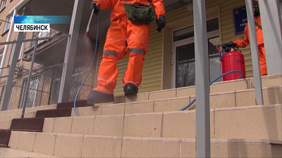 МЧС продезинфицировали горбольницу №8