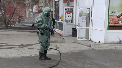 В Миассе начали дезинфекцию остановок