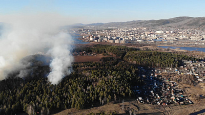 Лесные пожары в Миассе охватили более 20 гектаров