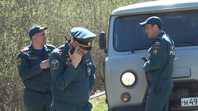 Видео тушения свалки в Златоусте