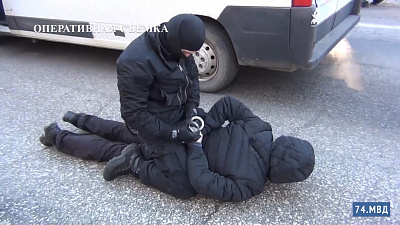 Оперативное видео задержания злоумышленников в Кыштыме