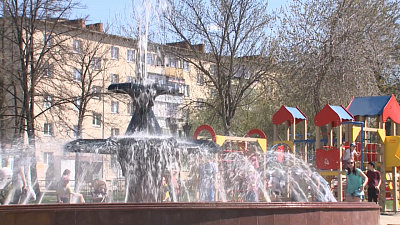 В центре Миасса отремонтировали фонтан