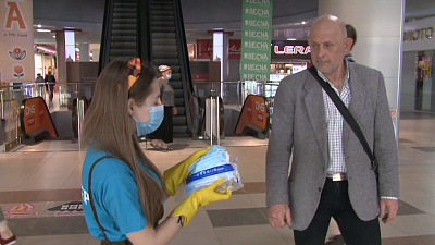 Миасцам раздают маски бесплатно