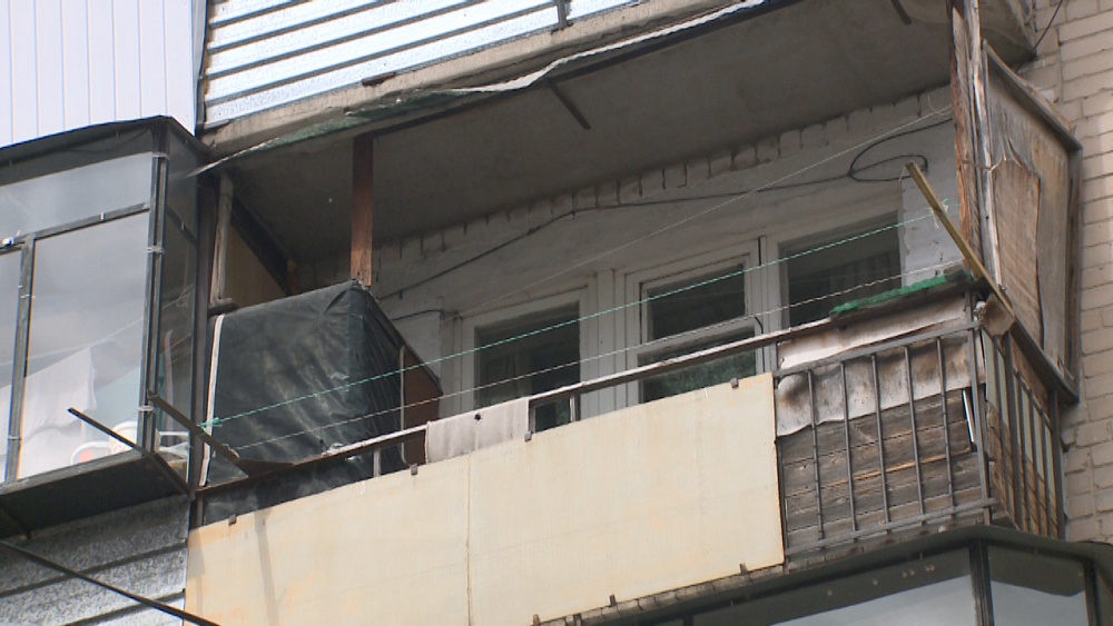 Нашли снаряд на балконе