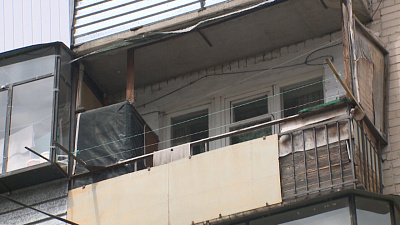 Нашли снаряд на балконе