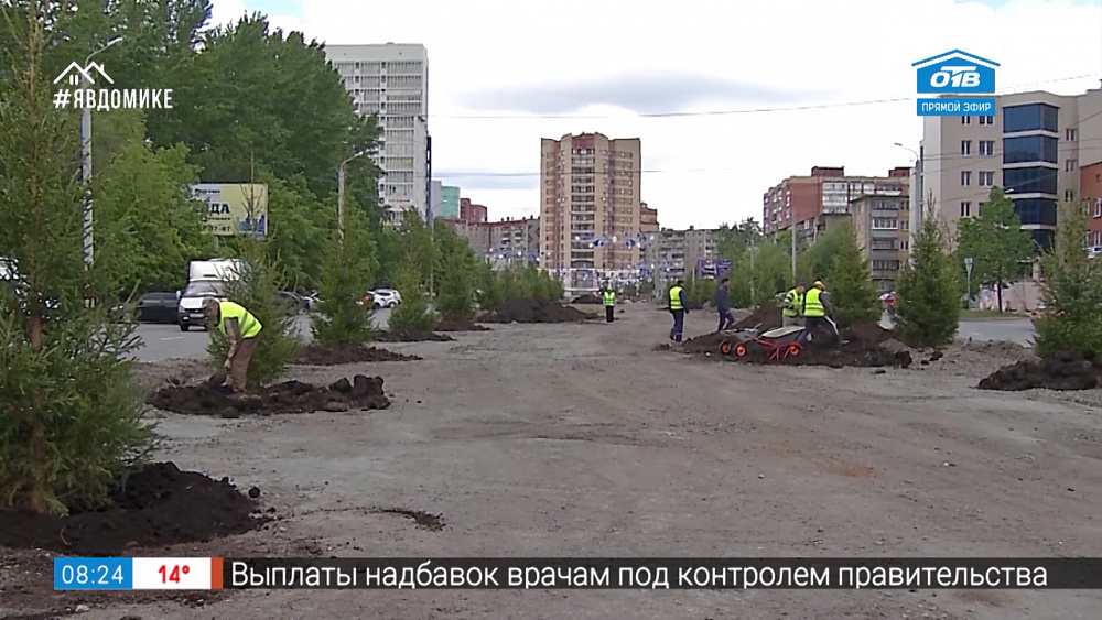 Будет красиво — новый сквер на ул. Курчатова