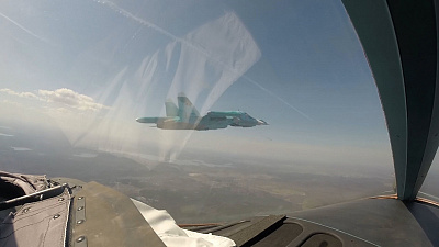 Видео из кабины боевого самолёта