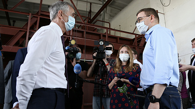 Алексей Текслер устроил разнос за очистные сооружения в Фершампенуазе