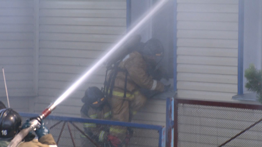 В посёлке Мелентьевка произошел пожар