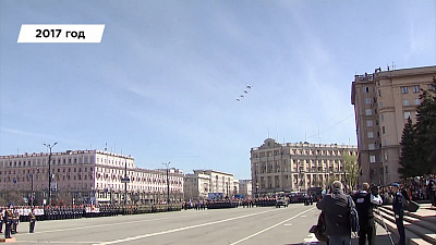 Видеоистория парада Победы в Челябинске